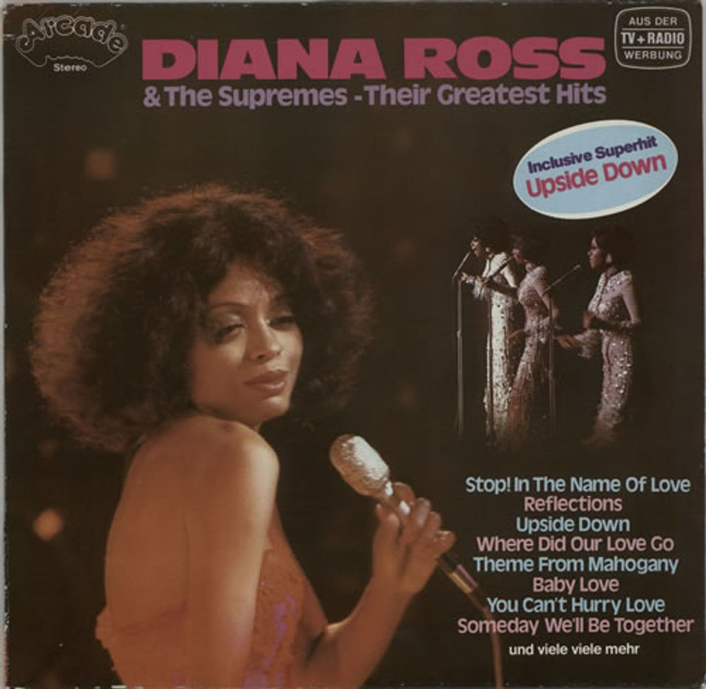 Diana Ross & The Supremes Their Greatest Hits German vinyl LP album (LP record) ADEG122