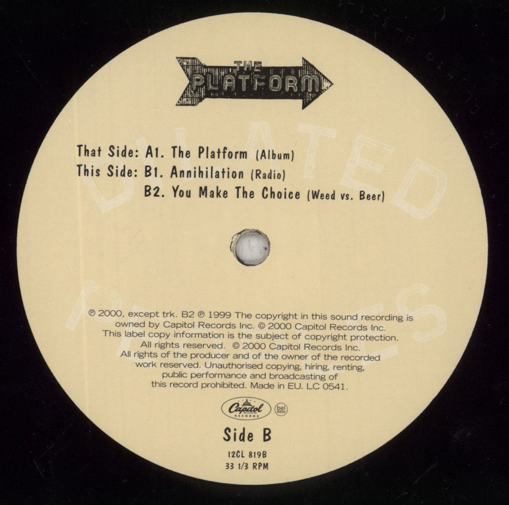 Dilated Peoples The Platform UK 12" vinyl single (12 inch record / Maxi-single) ILA12TH854591