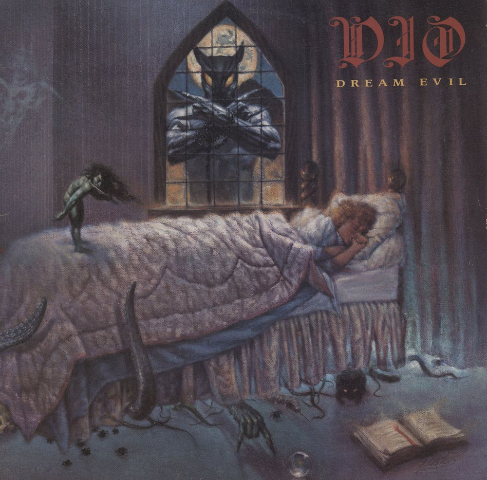 Dio Dream Evil - VG UK vinyl LP album (LP record) VERH46