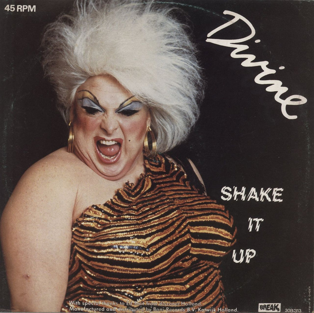 Divine (80's) Shake It Up Dutch 12" vinyl single (12 inch record / Maxi-single) 308313