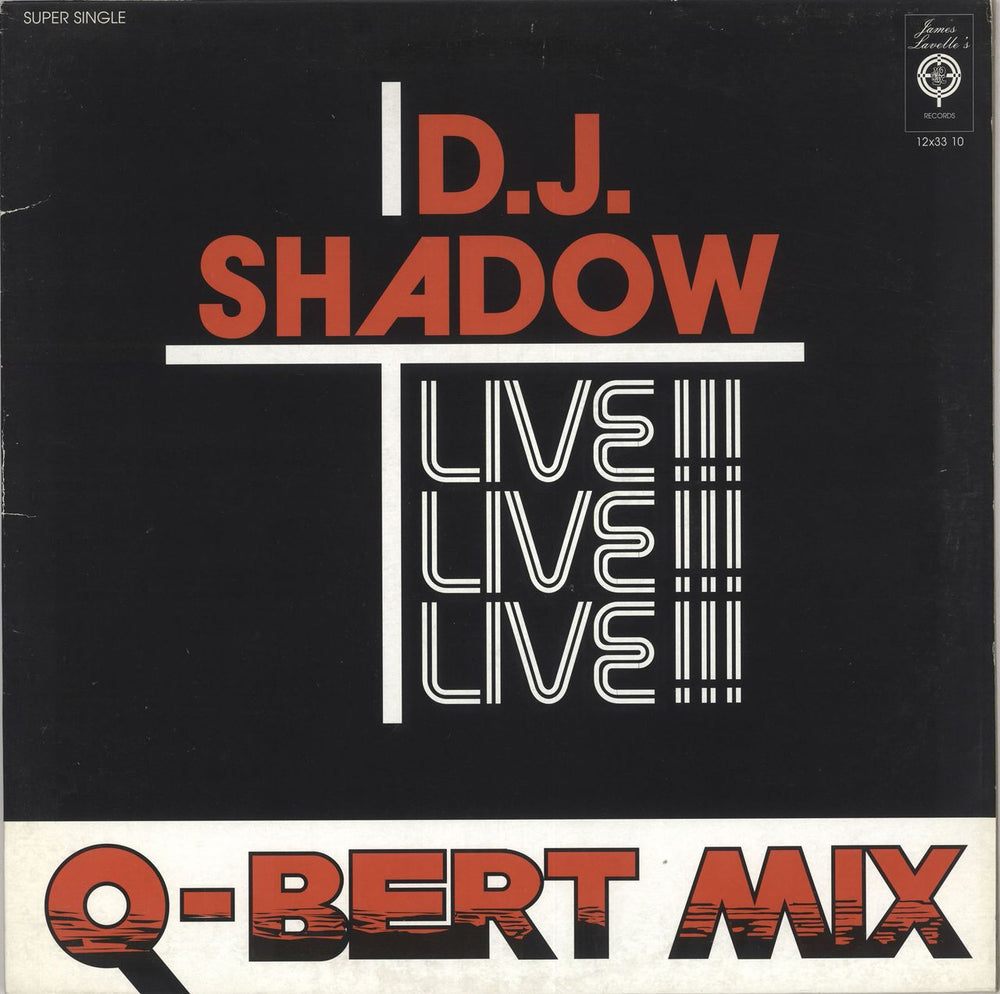 DJ Shadow Q-Bert Mix (Live!!!) UK 12" vinyl single (12 inch record / Maxi-single) MW084