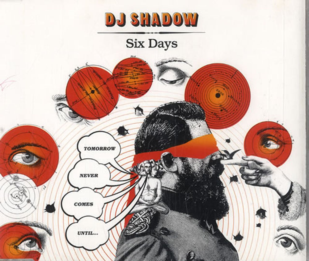 DJ Shadow Six Days UK CD single (CD5 / 5") CID807