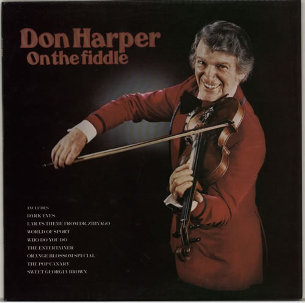 Don Harper On The Fiddle - Autographed UK vinyl LP album (LP record) 2460249