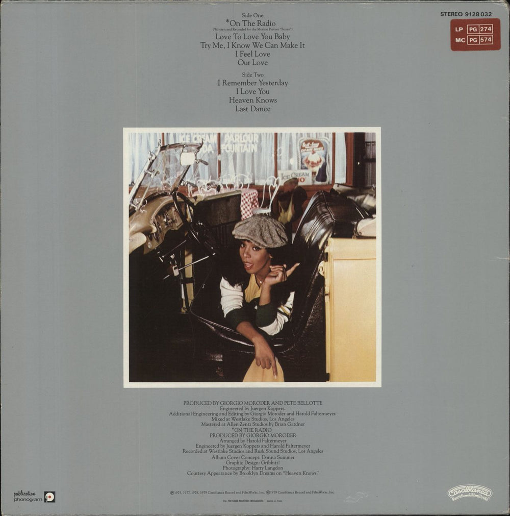 Donna Summer Greatest Hits Volume One French vinyl LP album (LP record)