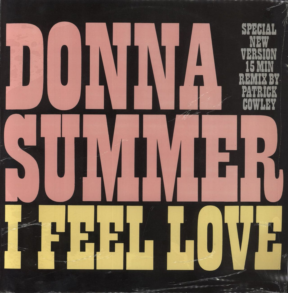 Donna Summer I Feel Love (Megamix) UK 12" vinyl single (12 inch record / Maxi-single) FEEL12