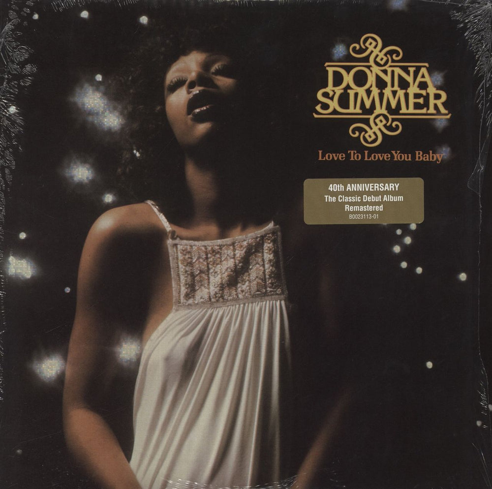 Donna Summer Love To Love You Baby - Sparkle Cover - Shrink US vinyl LP album (LP record) 602547309457