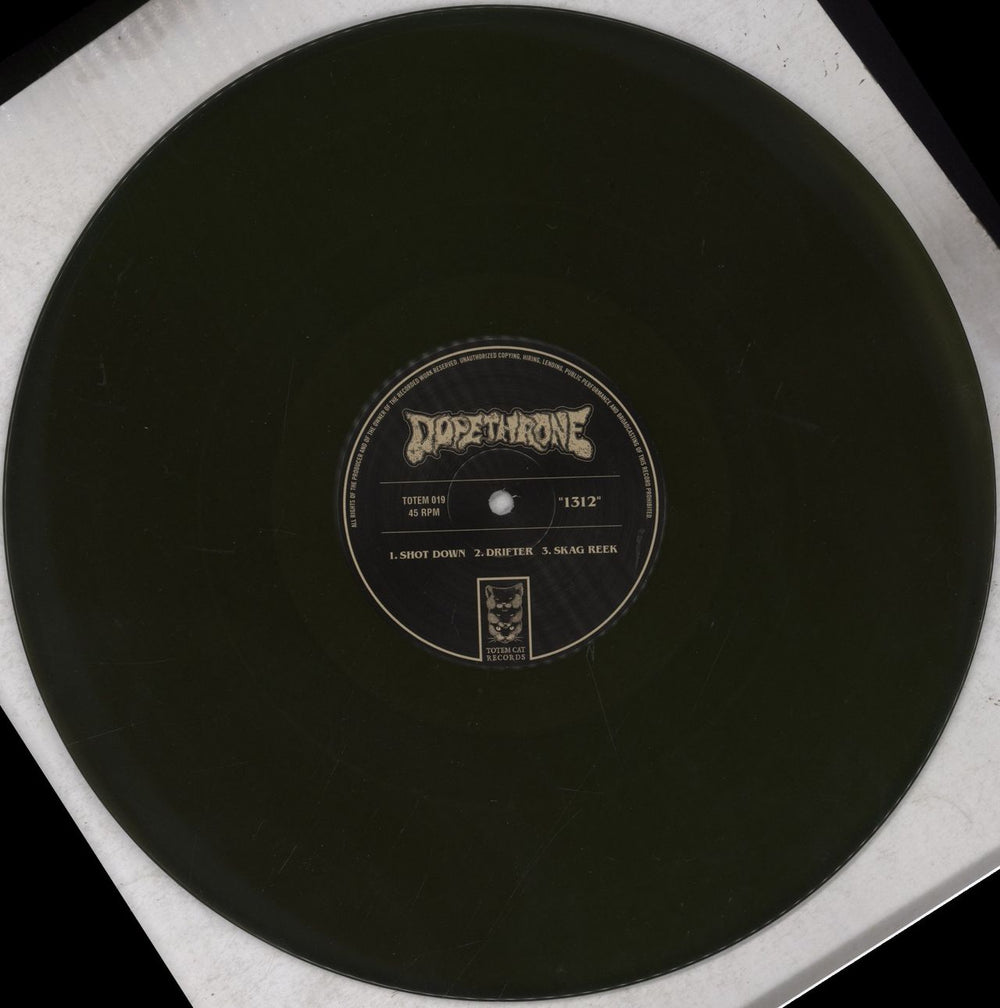 Dopethrone 1312 - Swamp Green vinyl French 12" vinyl single (12 inch record / Maxi-single) 7QY12SW841833