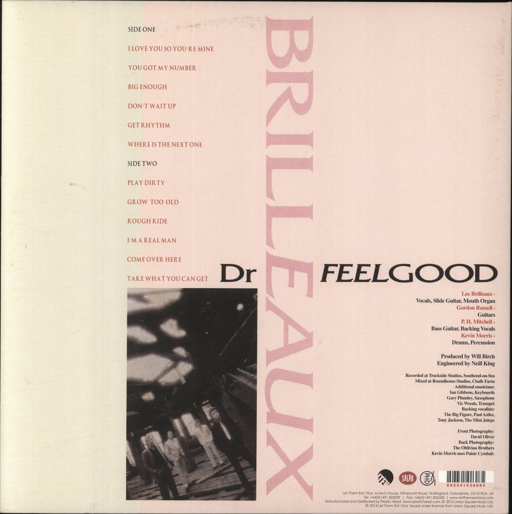 Dr Feelgood Brilleaux UK vinyl LP album (LP record)