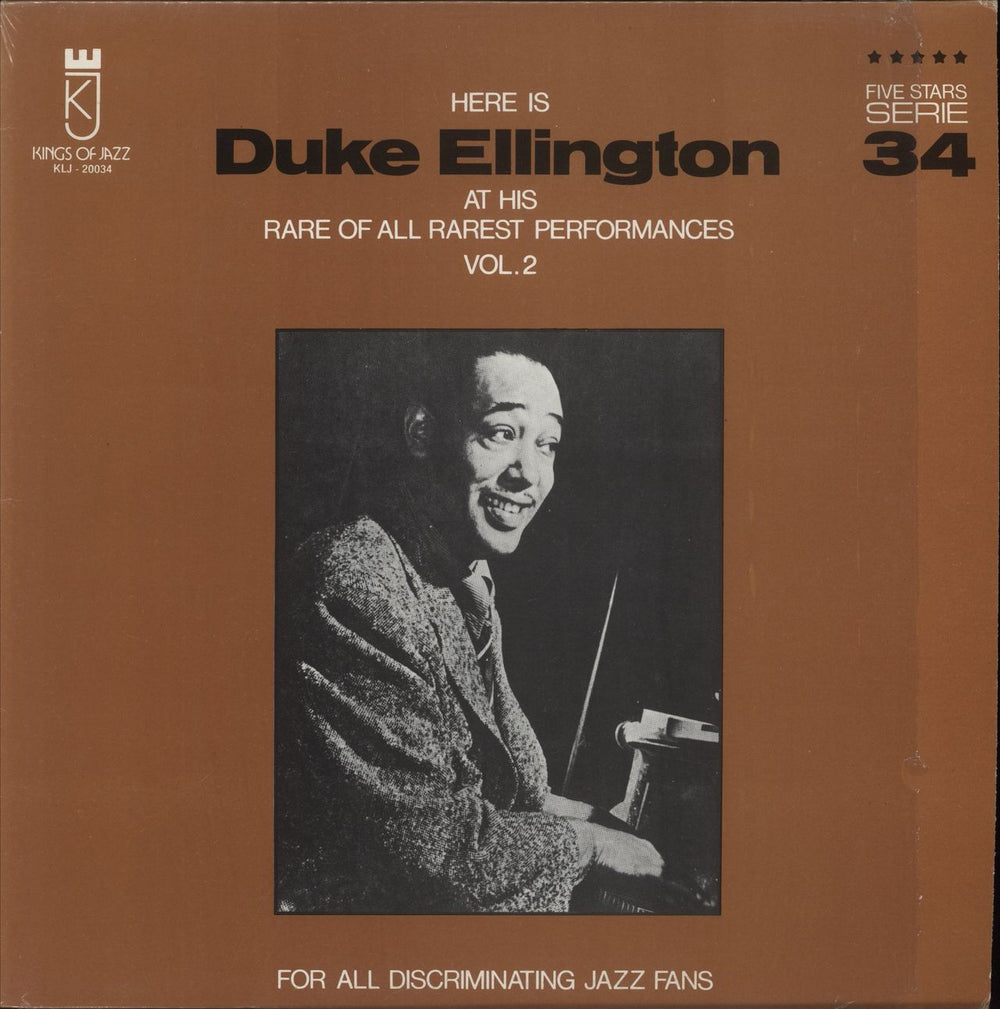 Duke Ellington Here Is Duke Ellington At His Rare Of All Rarest Performances Volume 1 & 2 Italian 2-LP vinyl record set (Double LP Album)