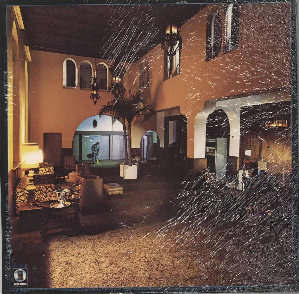 Eagles Hotel California + Poster UK vinyl LP album (LP record)