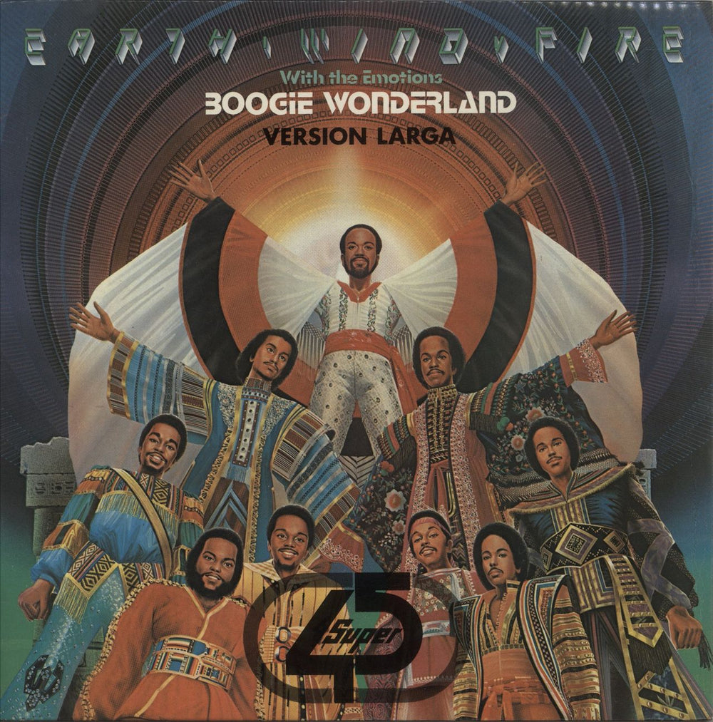 Earth Wind & Fire Boogie Wonderland (Versión Larga) Spanish 12" vinyl single (12 inch record / Maxi-single) CBS12-7292