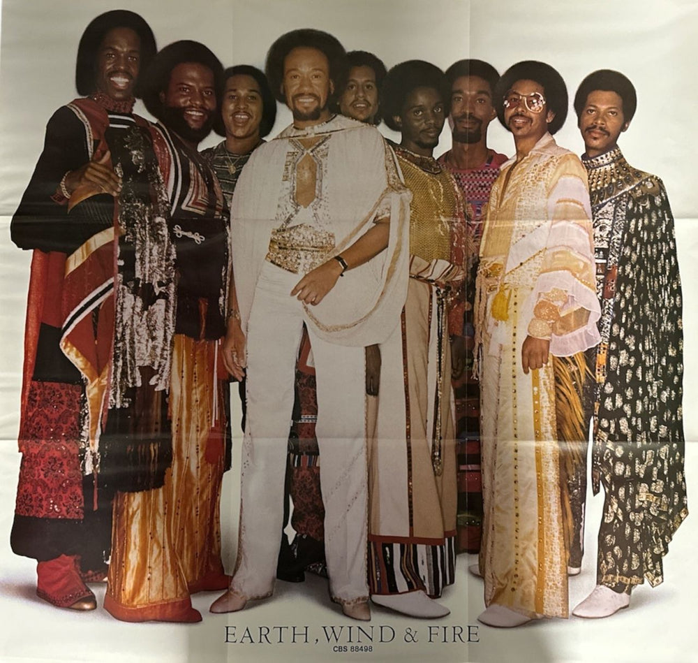 Earth Wind & Fire Faces + Poster UK 2-LP vinyl record set (Double LP Album)