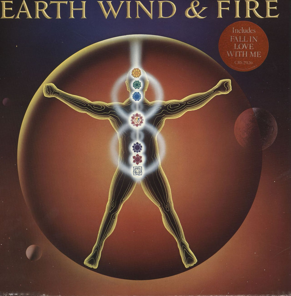 Earth Wind & Fire Powerlight - stickered UK vinyl LP album (LP record) CBS25120