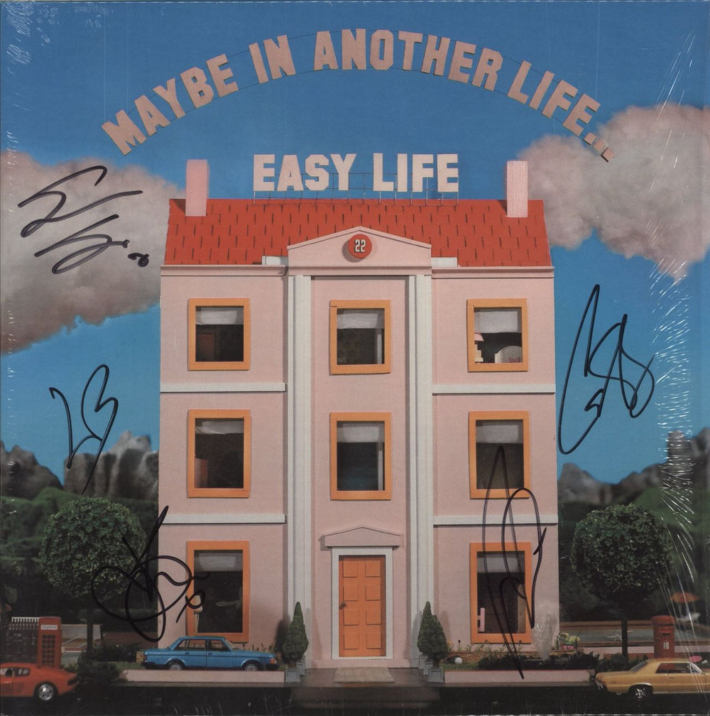 Easy Life Maybe In Another Life… - Bubblegum Pink Vinyl - Autographed UK vinyl LP album (LP record) 4568661