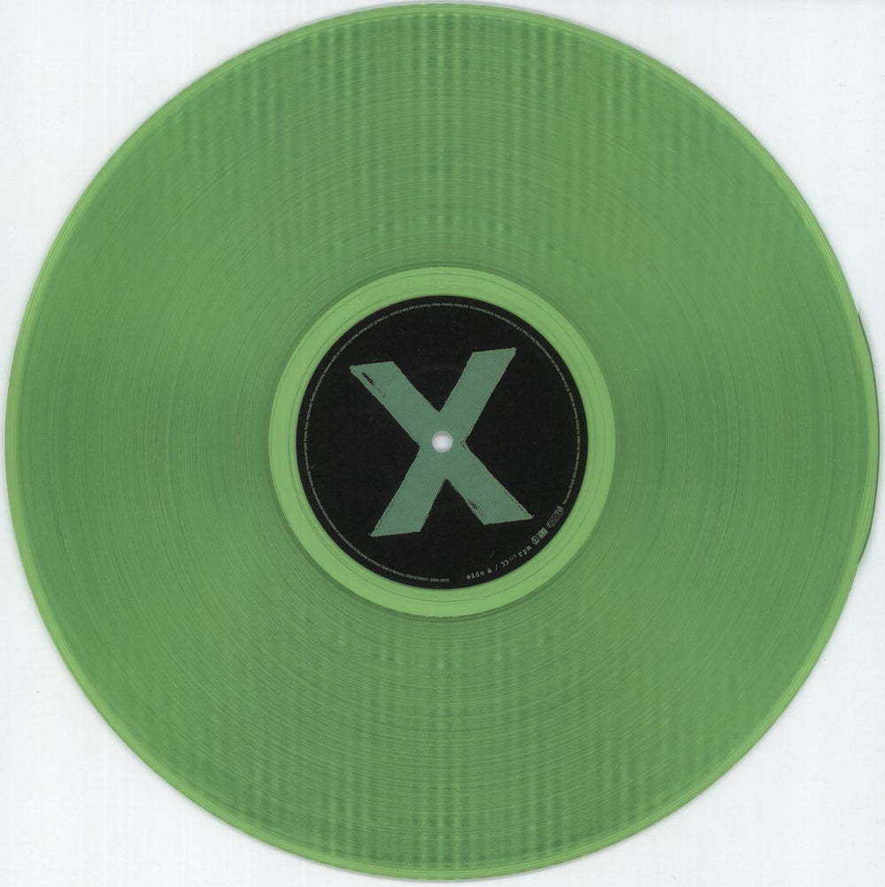 Ed Sheeran X - Green Vinyl + Slip Mat UK 2-LP vinyl record set (Double LP Album) EJB2LXG872599