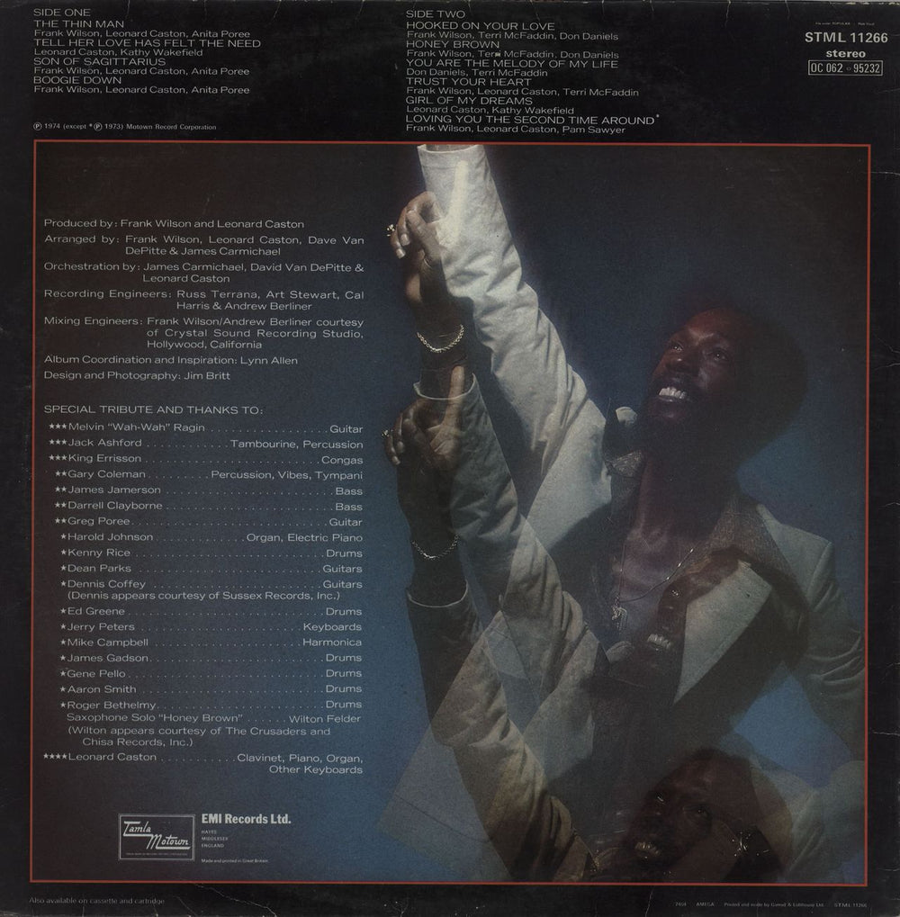 Eddie Kendricks Boogie Down UK vinyl LP album (LP record)