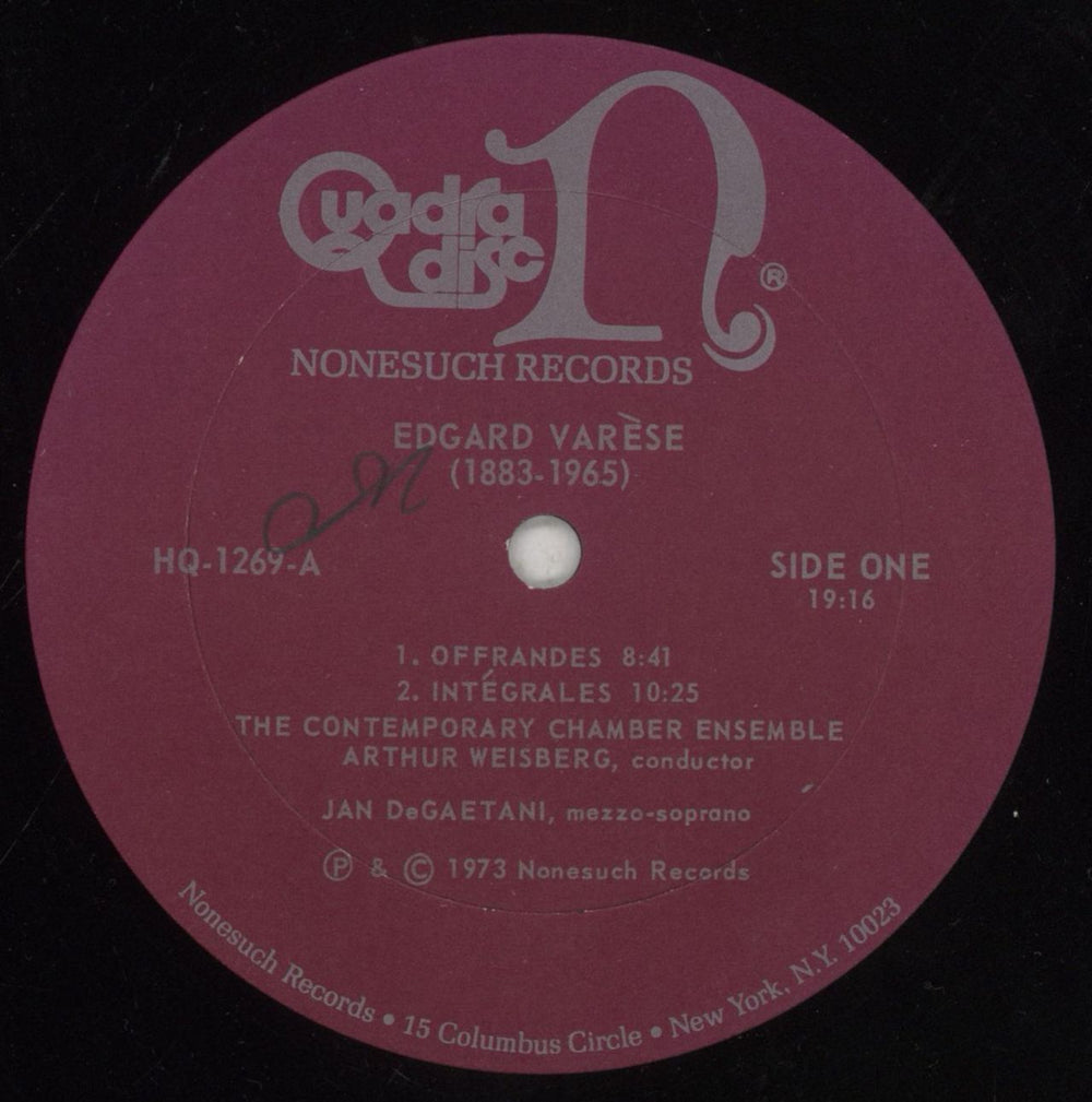 Edgard Varèse Varèse: Offrandes / Intégrales / Octandre / Ecuatorial US vinyl LP album (LP record) VB9LPVA855820