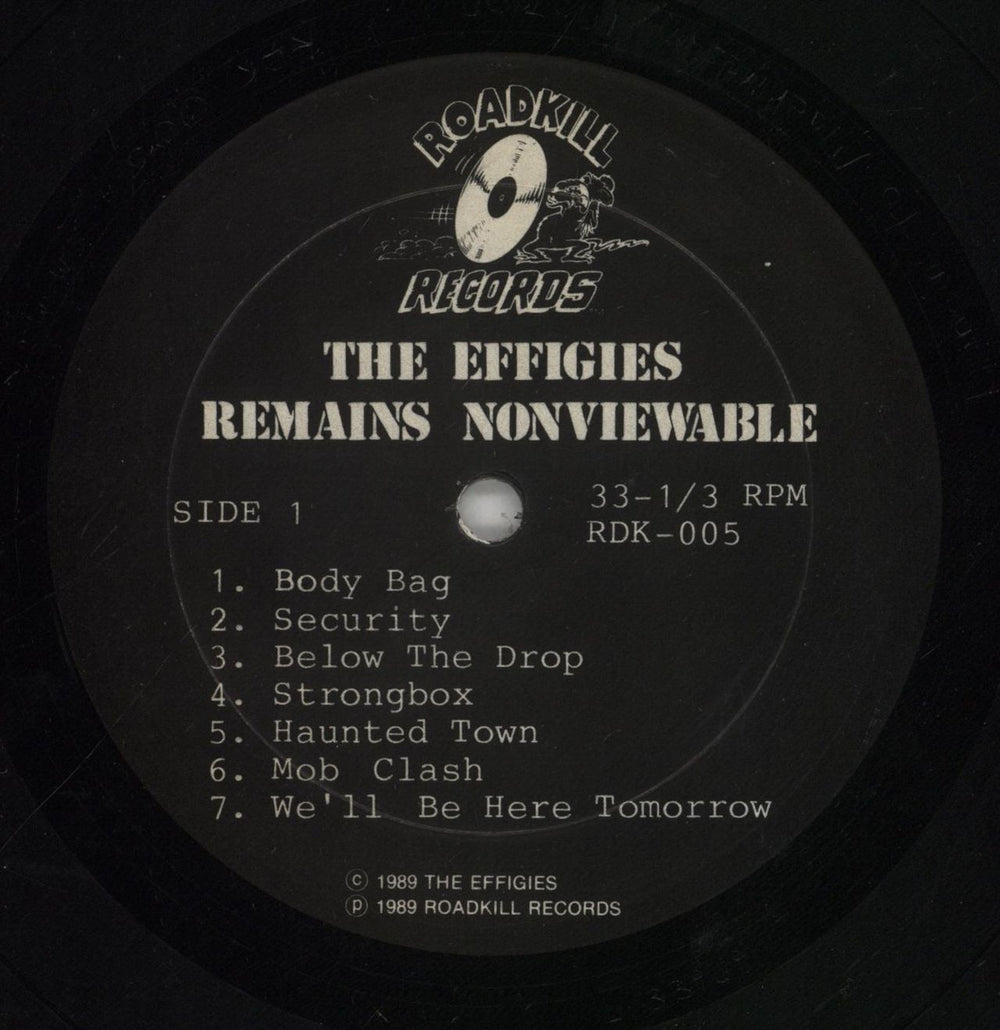 Effigies Remains Nonviewable US vinyl LP album (LP record) 8JFLPRE860105