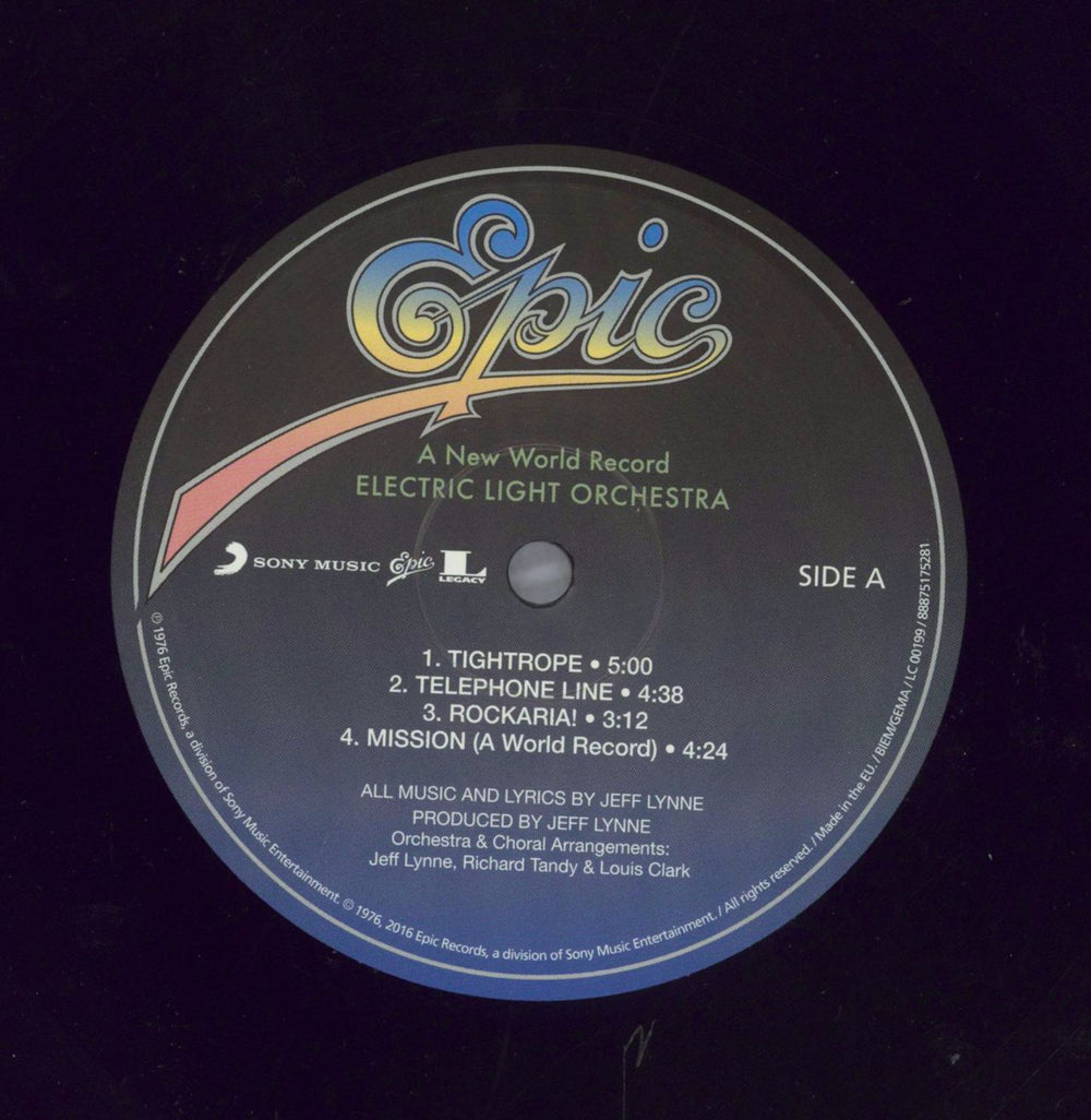 Electric Light Orchestra A New World Record -180g UK vinyl LP album (LP record) 888751752818