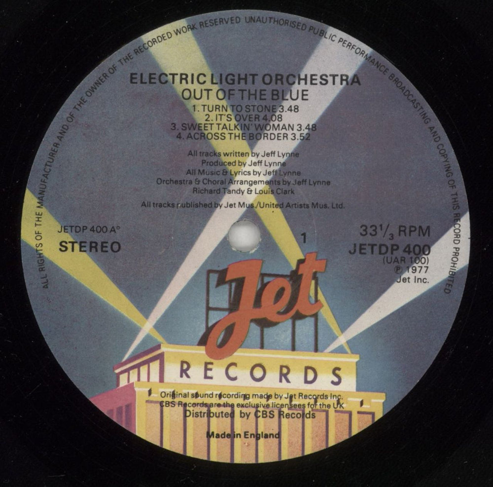 Electric Light Orchestra Out Of The Blue - Complete + Merchandise Insert UK 2-LP vinyl record set (Double LP Album) ELO2LOU869663