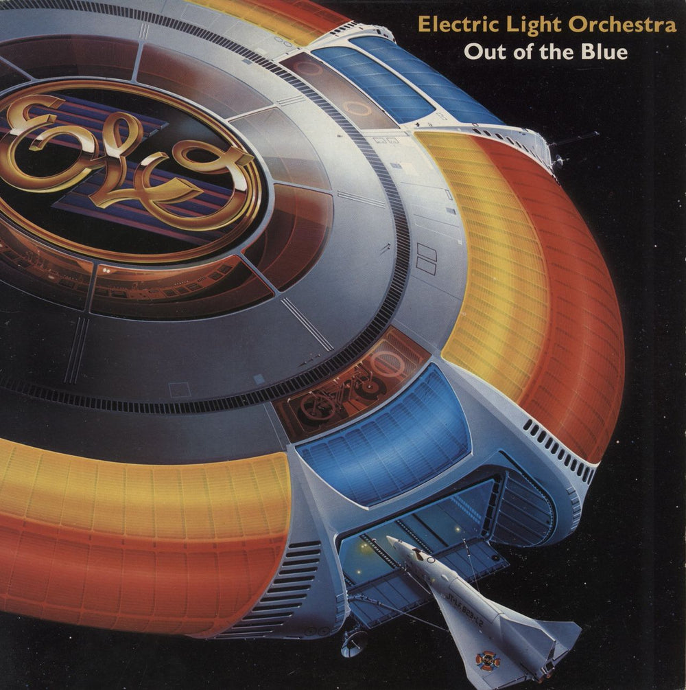 Electric Light Orchestra Out Of The Blue - Complete + Merchandise Insert UK 2-LP vinyl record set (Double LP Album) JETDP400