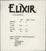 Elixir Treachery [Ride Like The Wind] + Picture Sleeve & Insert UK 7" vinyl single (7 inch record / 45)