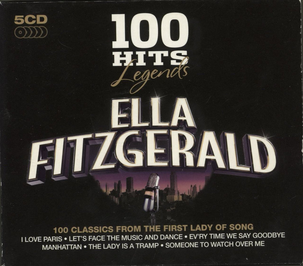 Ella Fitzgerald 100 Hits Legends UK 5-CD album set LEGENDS008