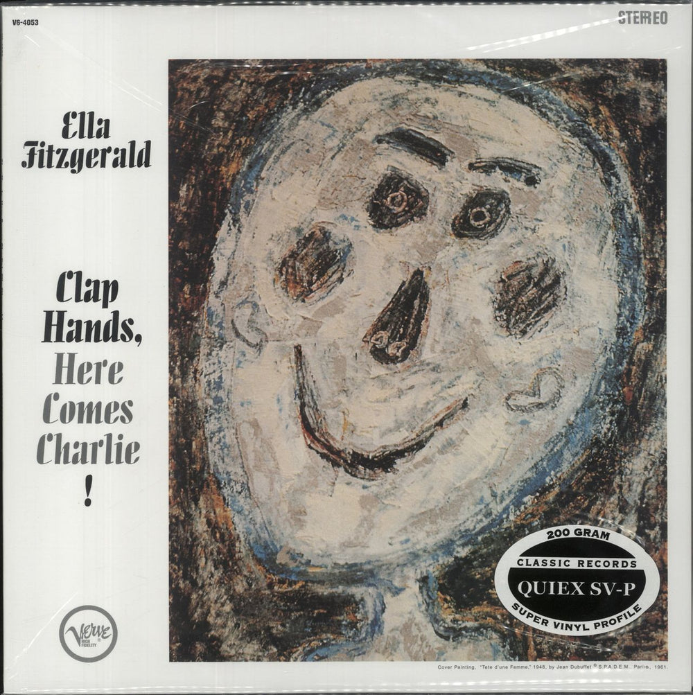 Ella Fitzgerald Clap Hands, Here Comes Charlie! - 200 Gram - Sealed US vinyl LP album (LP record) V6-4053