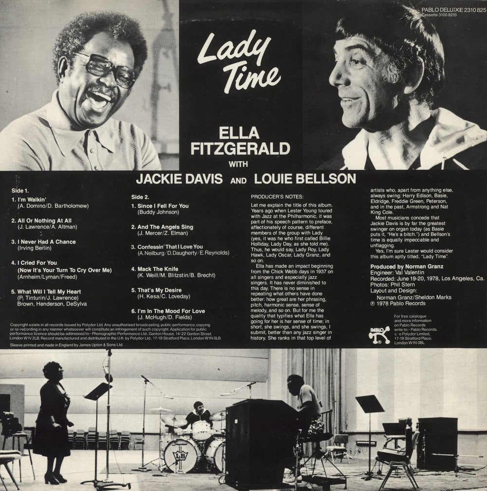 Ella Fitzgerald Lady Time UK vinyl LP album (LP record)