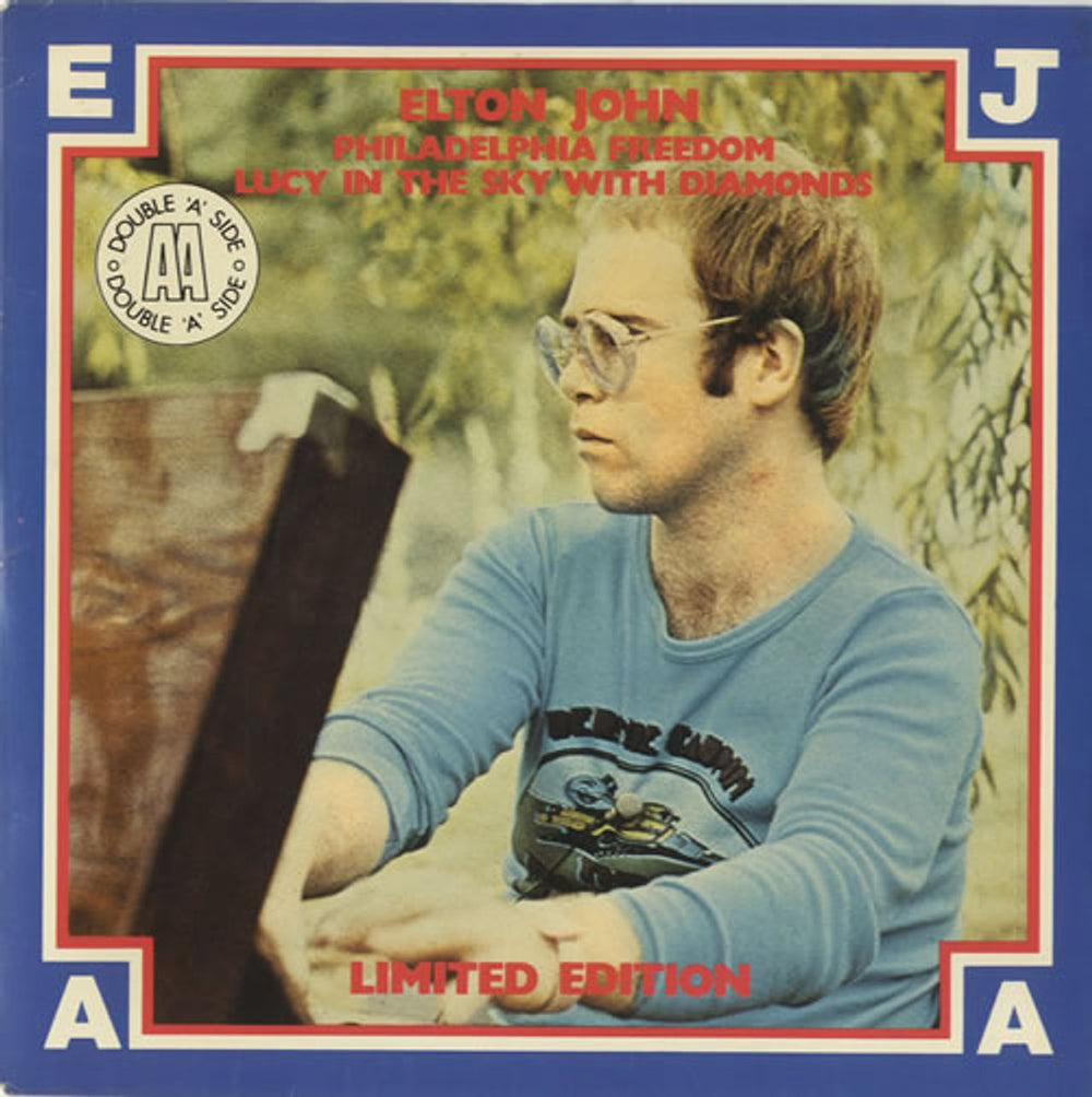 Elton John Philadelphia Freedom UK 7" vinyl single (7 inch record / 45) DJS10911