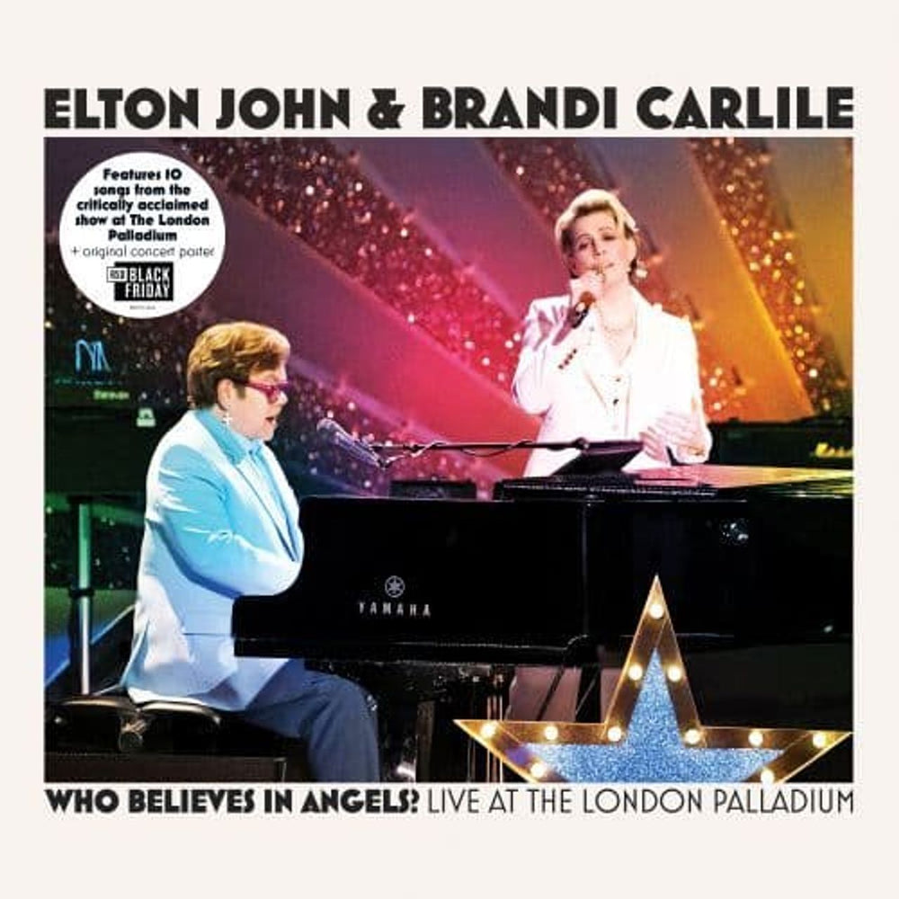 Elton John Who Believes In Angels? Live at the London Palladium - RSD Black Friday 2025 - 180 Gram Black Vinyl UK vinyl LP album (LP record) EMIVYZ2124