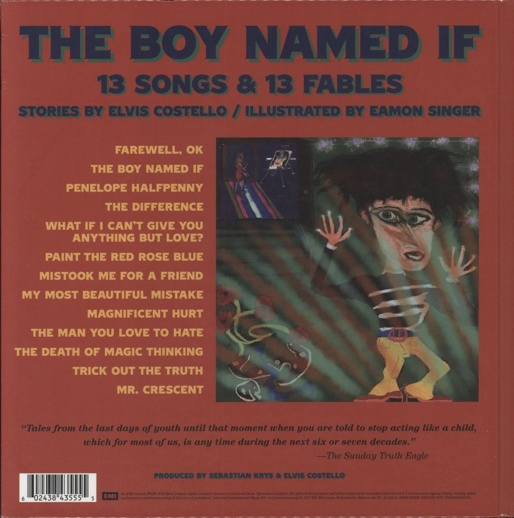 Elvis Costello The Boy Named If + CD - Sealed UK book 602438435555