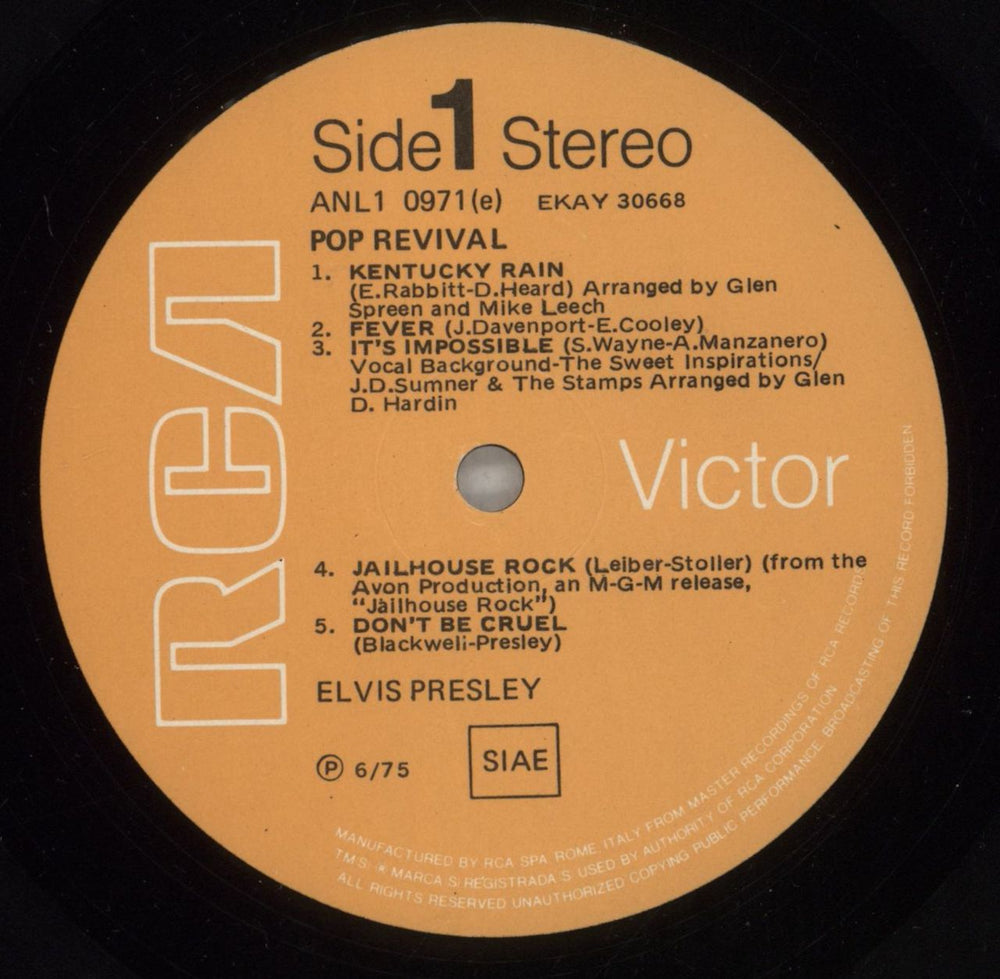 Elvis Presley Pure Gold Italian vinyl LP album (LP record) ELVLPPU877993