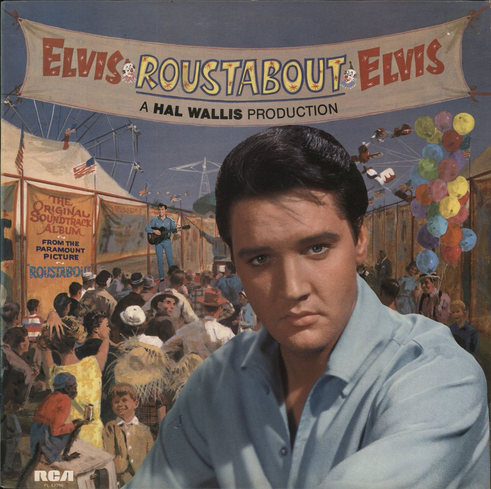 Elvis Presley Roustabout UK vinyl LP album (LP record) PL42356