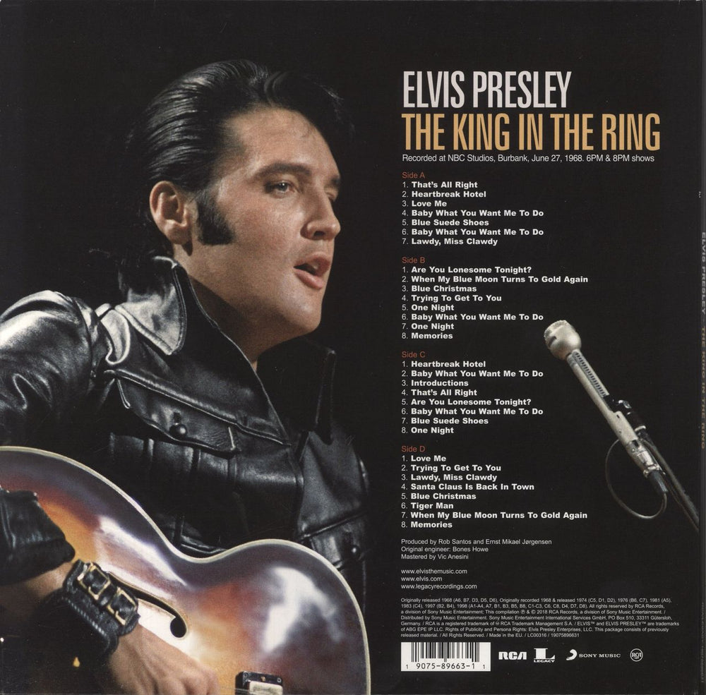 Elvis Presley The King In The Ring US 2-LP vinyl record set (Double LP Album) 190758966311