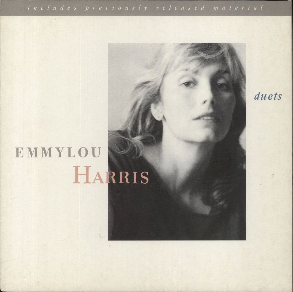 Emmylou Harris Duets German vinyl LP album (LP record) 7599-25791-1