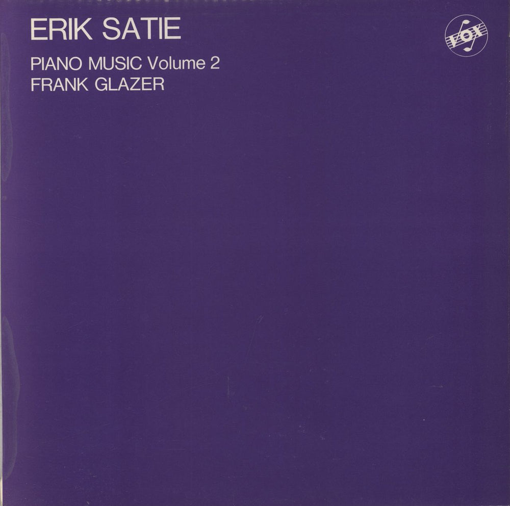 Erik Satie Satie: Piano Music Volume 2 UK vinyl LP album (LP record) STGBY634