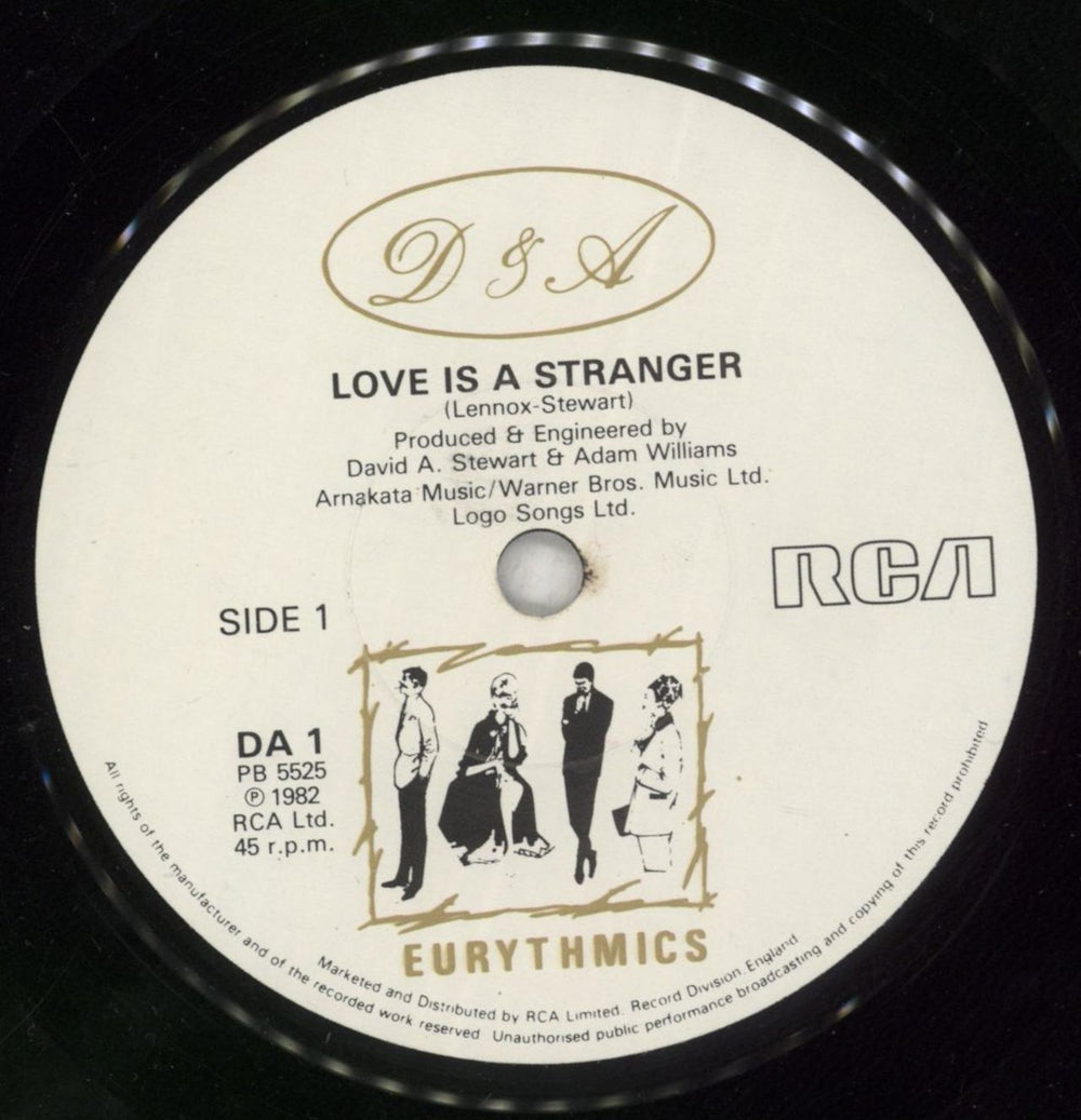 Eurythmics Love Is A Stranger UK 7" vinyl single (7 inch record / 45) EUR07LO111371