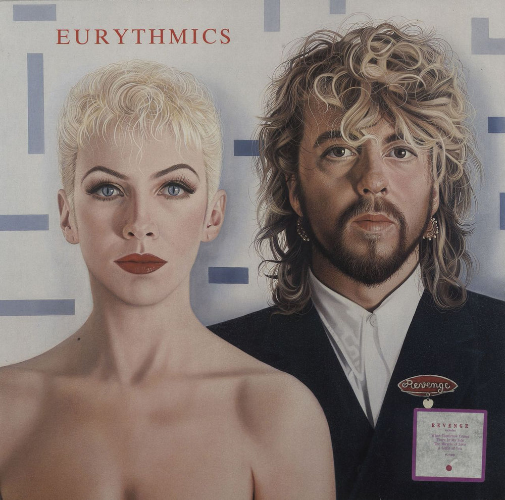 Eurythmics Revenge - 1st - Stickered + Insert UK vinyl LP album (LP record) PL71050