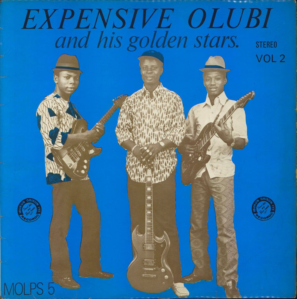 Expensive Olubi And His Golden Star Band Vol. 2 African vinyl LP album (LP record) MOLPS5