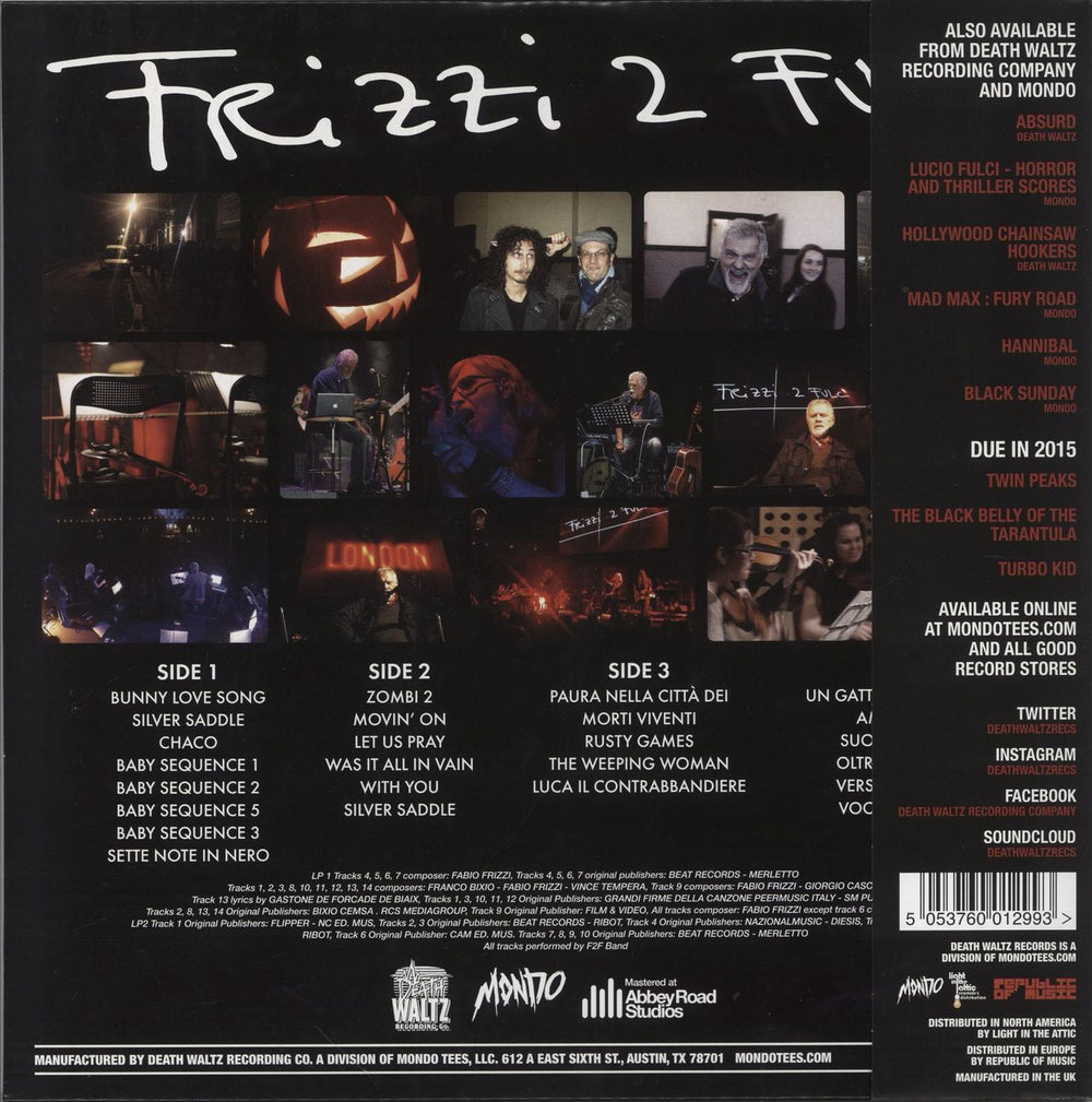 Fabio Frizzi Frizzi 2 Fulci - Live at Union Chapel - Multicoloured Swirl Splattered Vinyl UK 2-LP vinyl record set (Double LP Album) 5053760012993