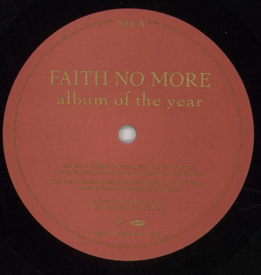 Faith No More Album Of The Year UK vinyl LP album (LP record) FNMLPAL314472