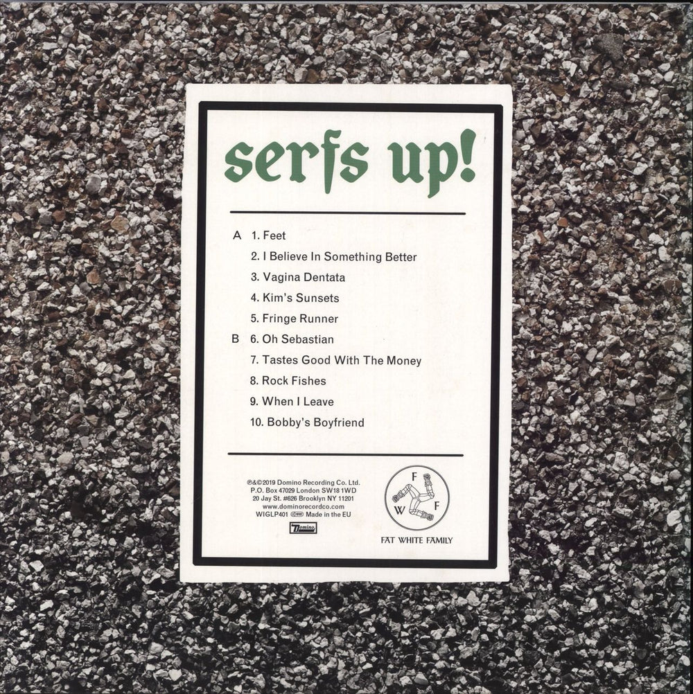 Fat White Family Serfs Up! - Gold Vinyl - Autographed UK vinyl LP album (LP record) 887828040131
