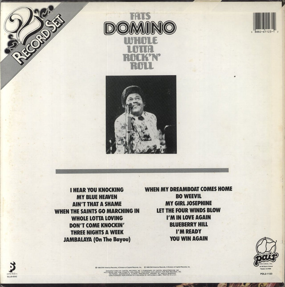 Fats Domino Whole Lotta Rock 'N' Roll US 2-LP vinyl record set (Double LP Album)