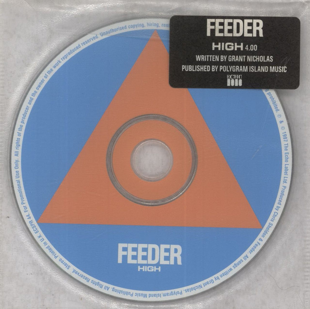 Feeder High UK Promo CD single (CD5 / 5") ECSPR44