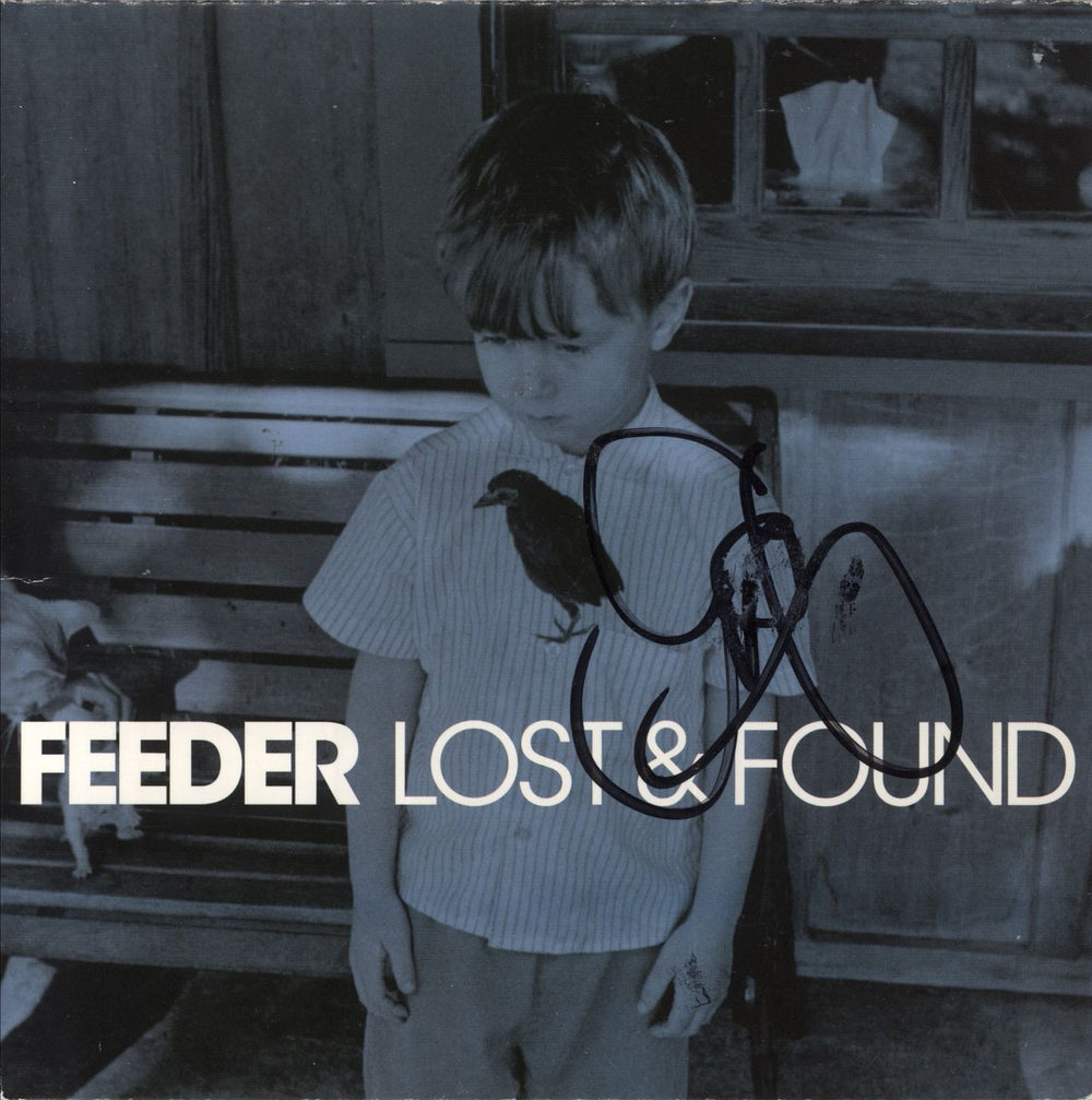 Feeder Lost And Found - Parts 1 & 2 - Autographed UK 7" vinyl single (7 inch record / 45) ECX184