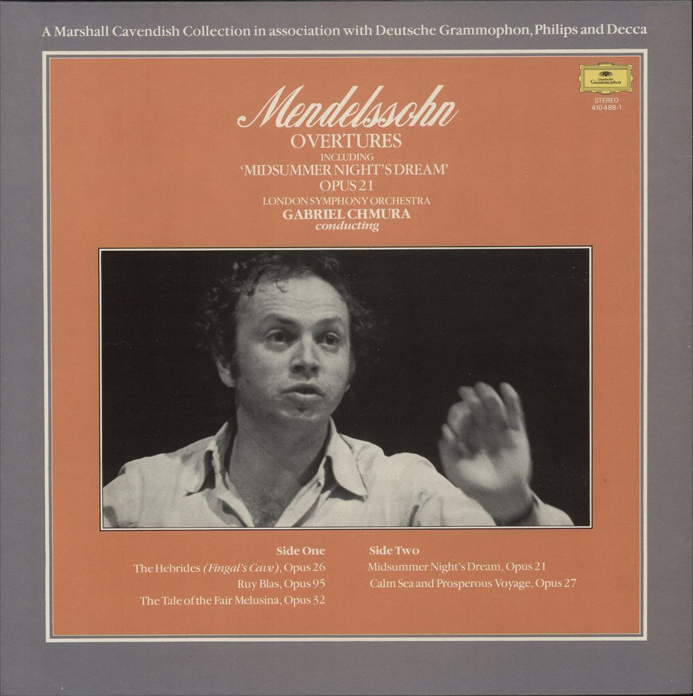 Felix Mendelssohn Overtures including Midsummer Night's Dream, Opus 21 + Magazine UK vinyl LP album (LP record)