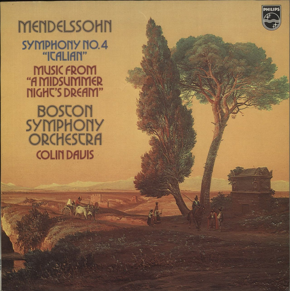 Felix Mendelssohn Symphony No. 4 & Music from 'A Midsummer Night's Dream' - White Label Test Pressing UK Promo vinyl LP album (LP record) 9500068