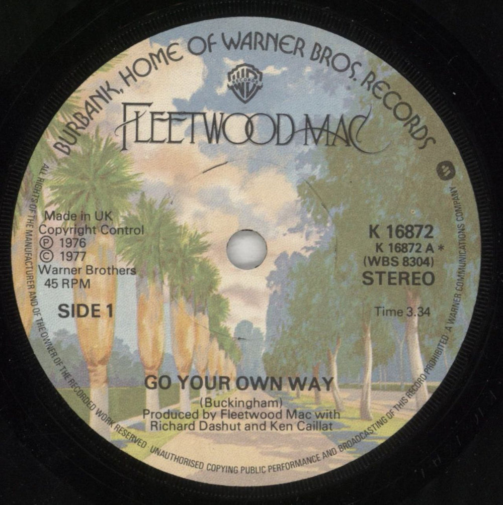 Fleetwood Mac Go Your Own Way - Picture Sleeve UK 7" vinyl single (7 inch record / 45) MAC07GO754032