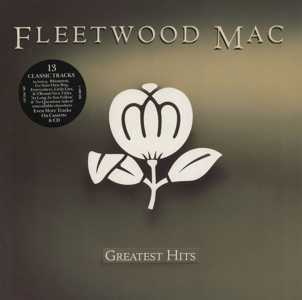 Fleetwood Mac Greatest Hits + Hype Sticker UK vinyl LP album (LP record) WX221